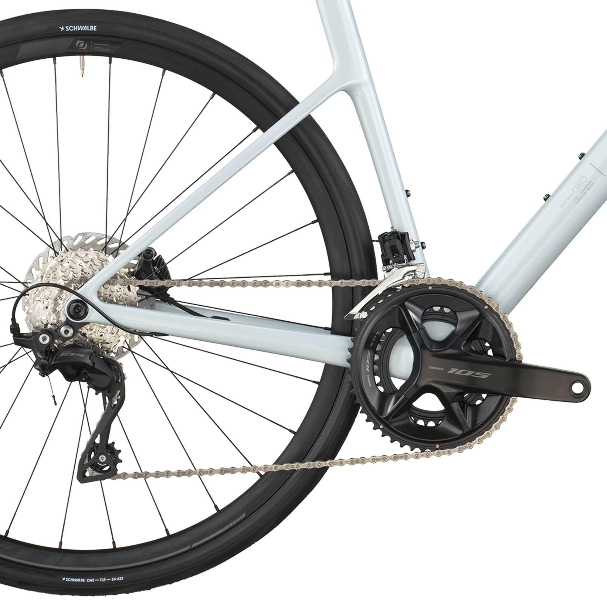 Scott Addict 50 cumulus wit