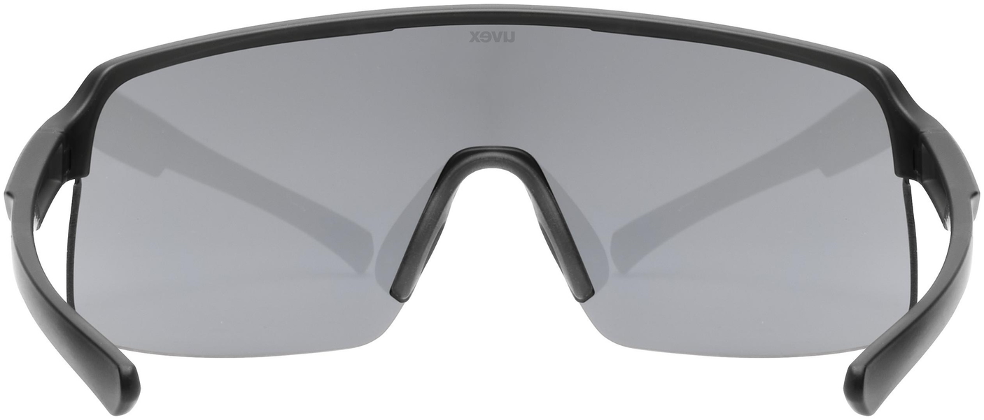 uvex Dyrt fietsbril Zwart Mat / Spiegel Zilver