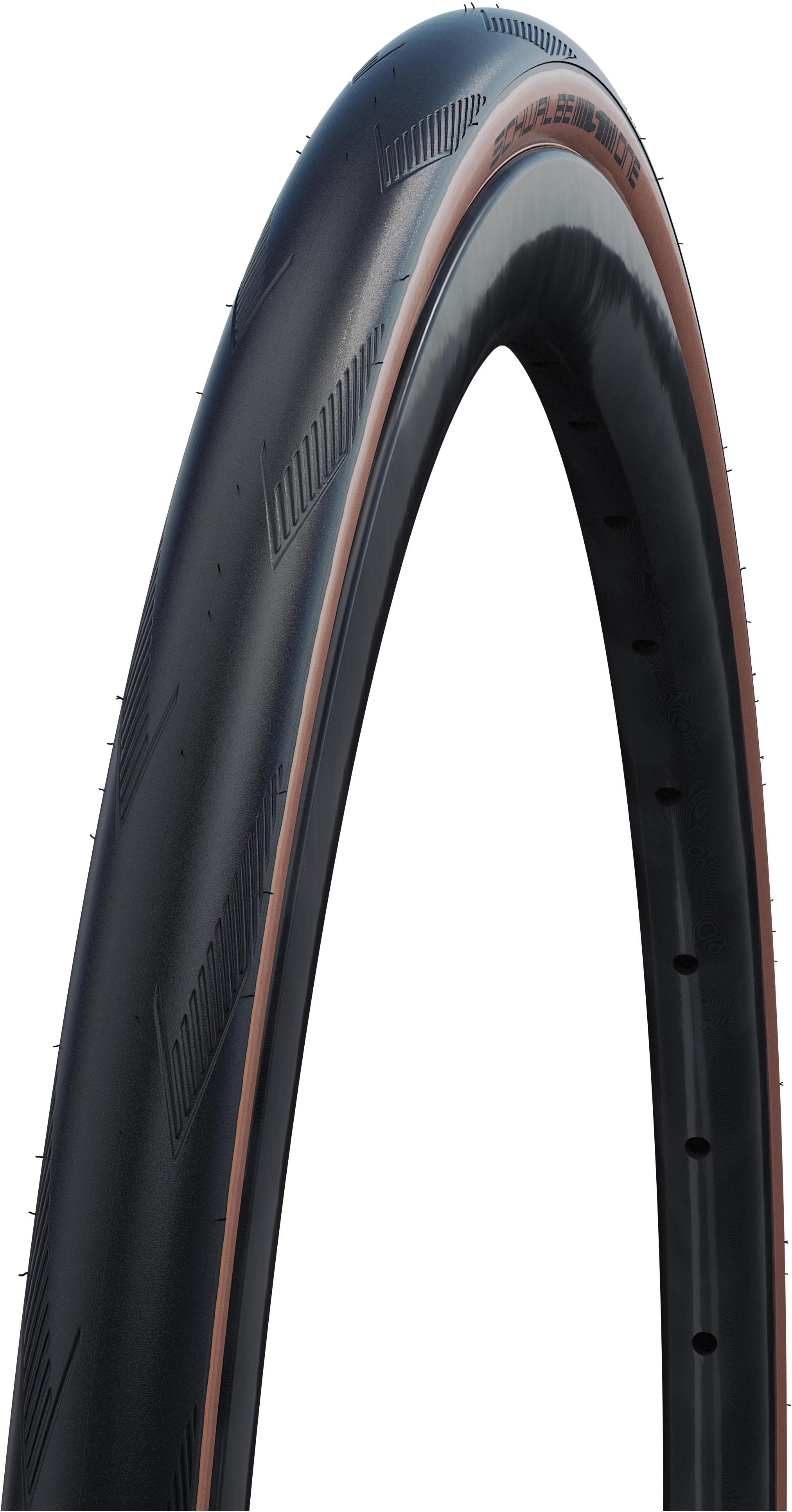 SCHWALBE One Performance vouwband 700x28C RaceGuard SnakeSkin Addix bruin/zwart