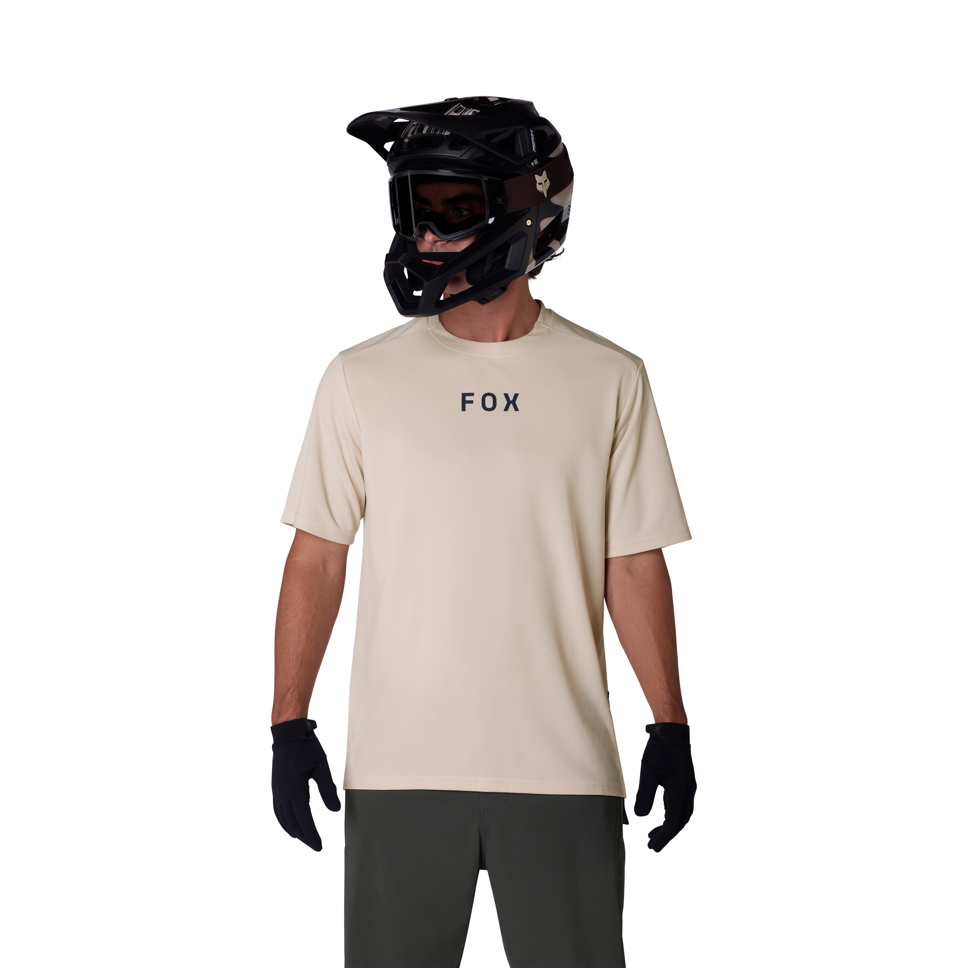 Fox Ranger SS Jersey Wordmark Krijt