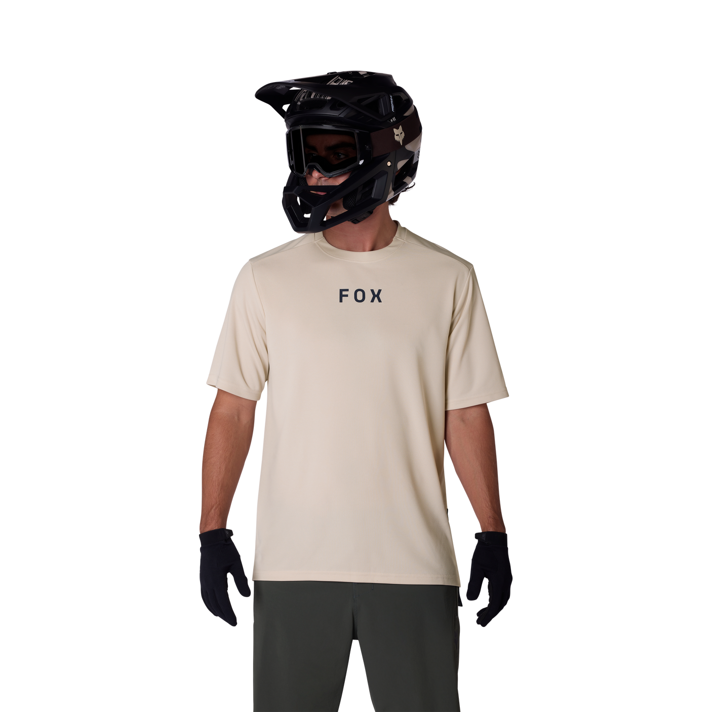 Fox Ranger SS Jersey Wordmark Krijt
