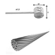 XLC BR-X85 remkabel binnen MTB zilver