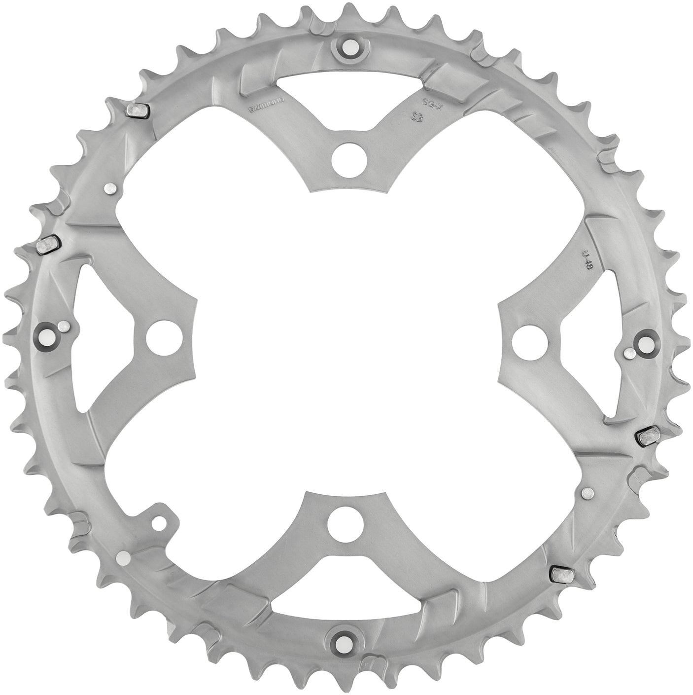 Shimano Deore FC-M590 kettingblad voor kettingbeschermer 9-speed grijs
