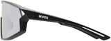 uvex Skyryse fietsbril Zwart Mat / Spiegel Zilver