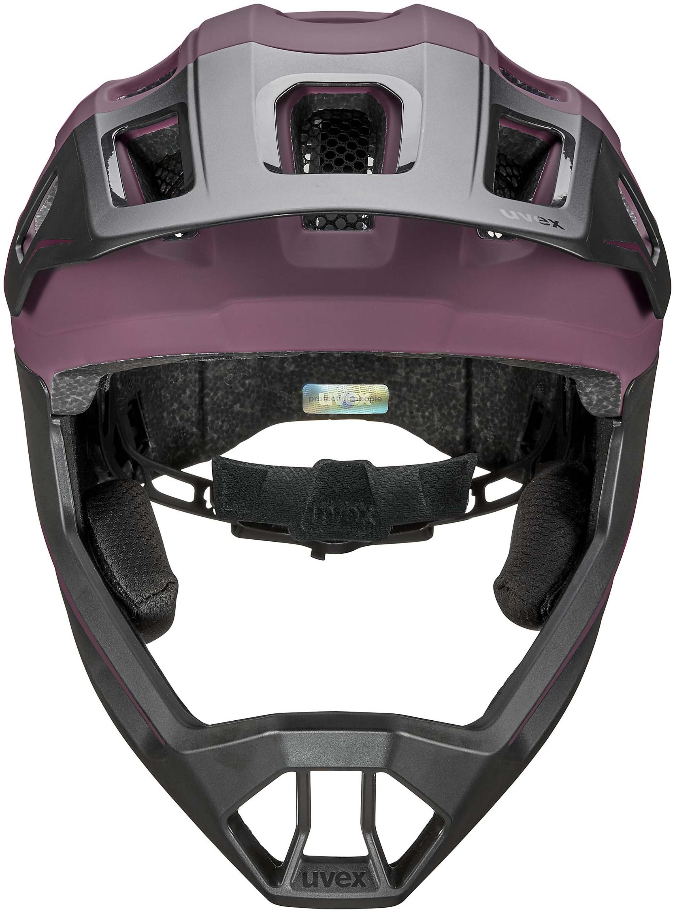 uvex React Jr. Fullface kinderhelm Cranberry mat