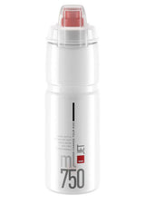 Elite Jet Plus Drinkfles 750ml transparant/rood logo