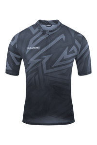 CUBE ATX Trui Full Zip CMPT korte mouw black´n´grey – aktuelle Variante