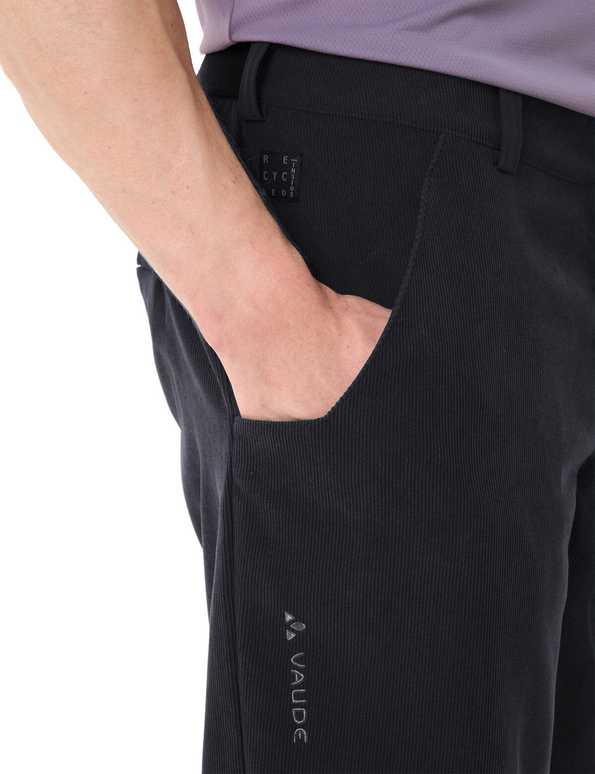 VAUDE Heren Loamer Base Cord Shorts zwart