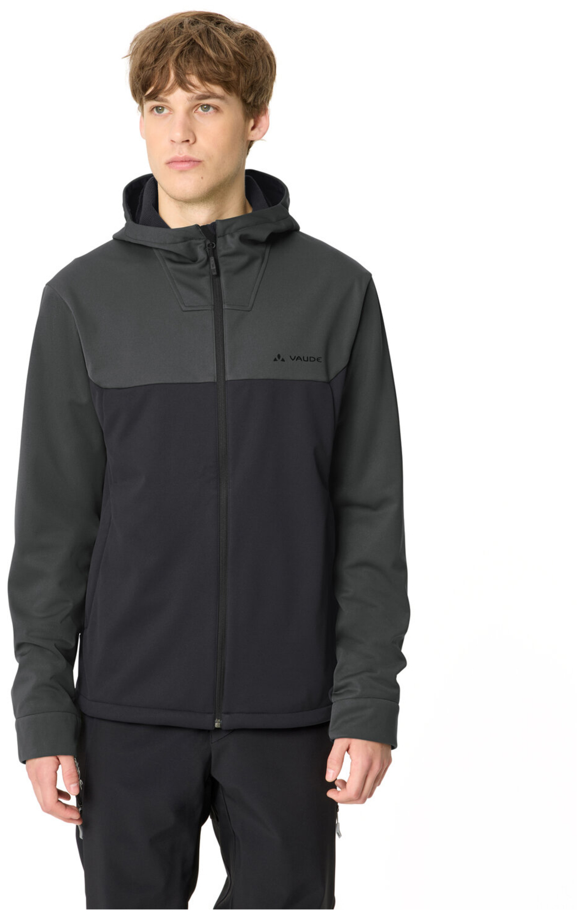 VAUDE Heren Qimsa Softshell Jas met Capuchon II graphite