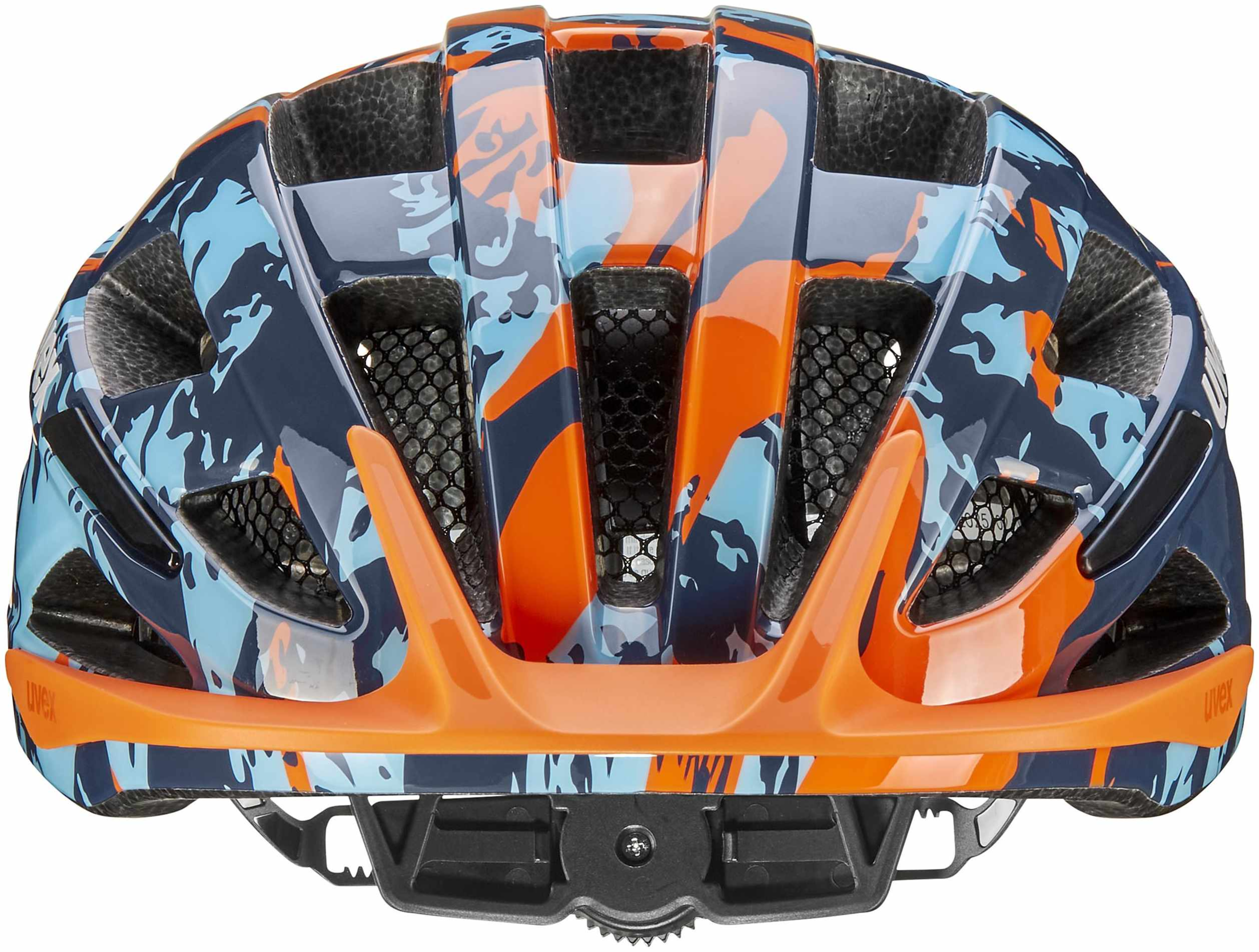 uvex Air Wing 2 kinderhelm Papaya-Bubble Blue