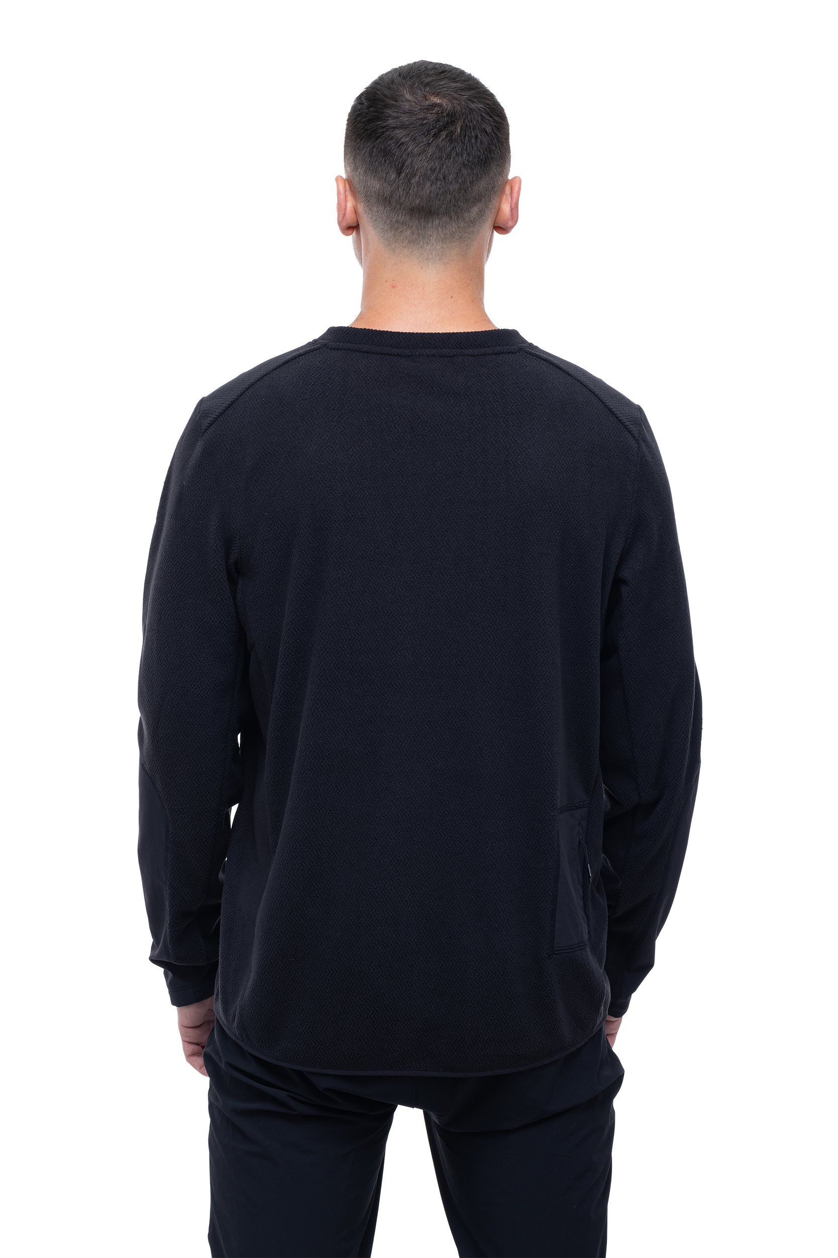 CUBE ATX Fleece shirt lange mouw zwart