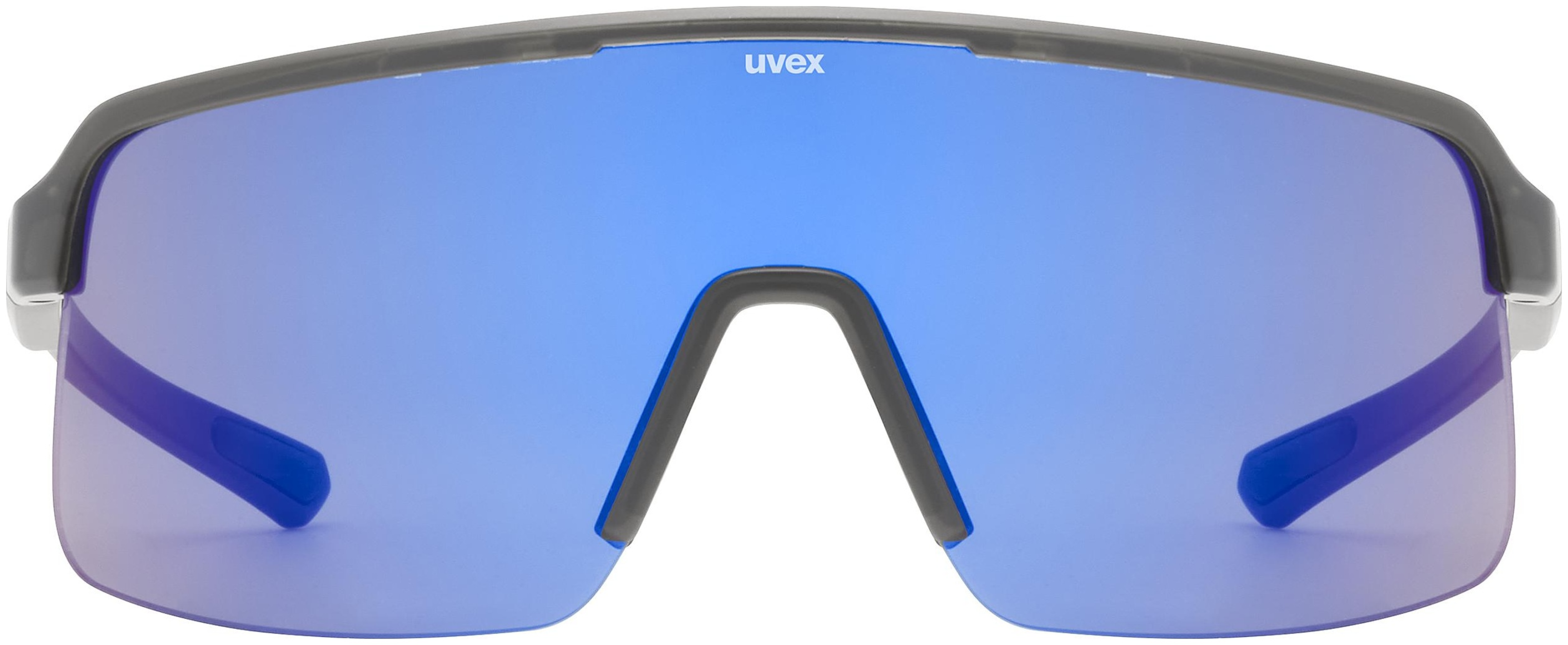 uvex Dyrt fietsbril Smoke Mat / Mirror Blue