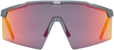 uvex Flowline fietsbril Smoke Mat / Mirror Red