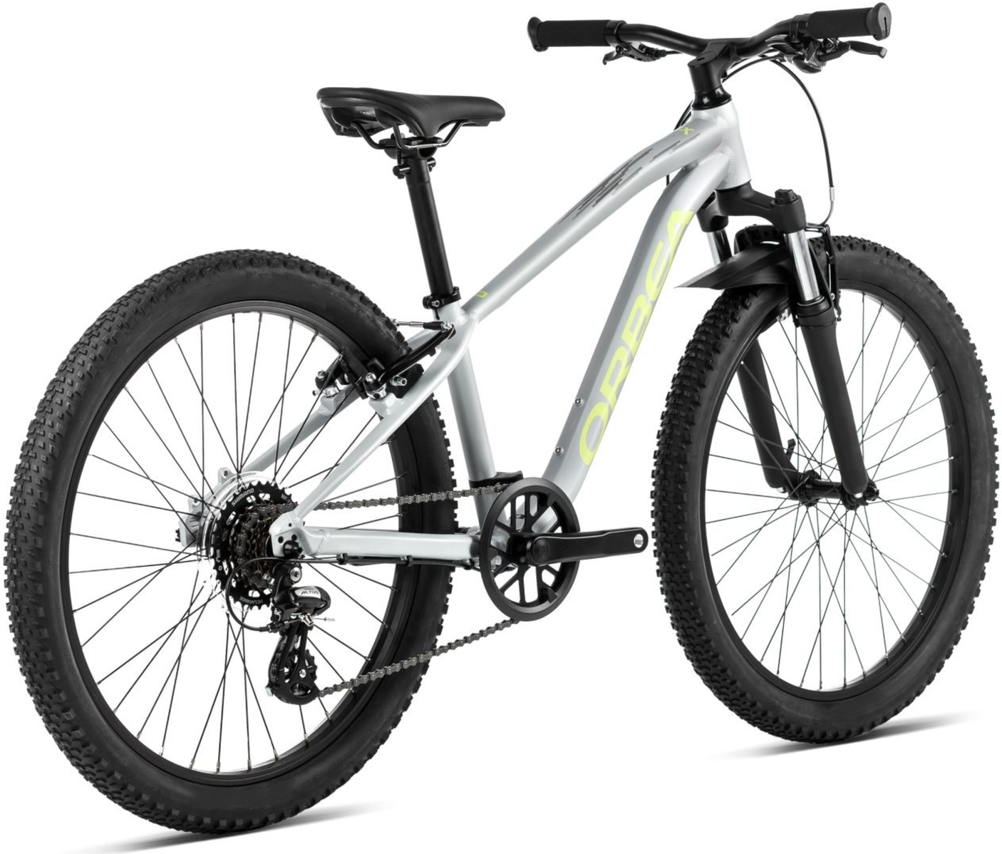 Orbea MX 24 XC Halo Zilver - Spicy Lime (Mat)