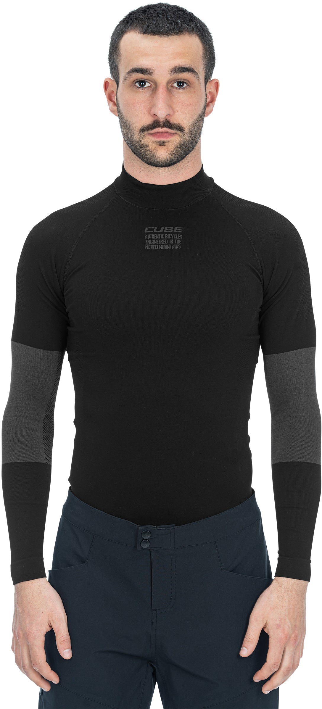 CUBE functioneel ondershirt Race Be Warm lange mouw zwart