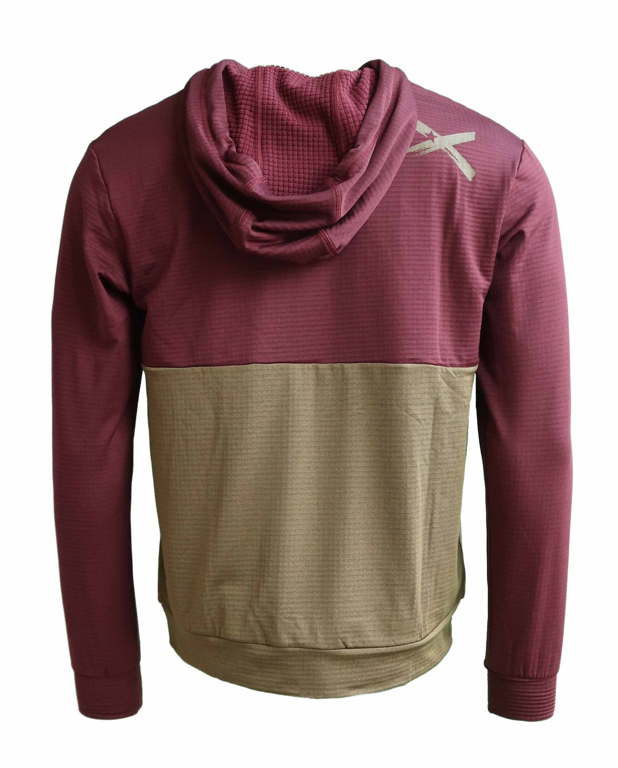 Zimtstern Tech Hoodz LS Heren Windsor Wine / Military Olive
