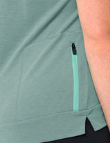 VAUDE Dames Altissimo Q-Zip Shirt dusty fern uni