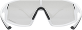 uvex Skyryse V fietsbril Wit Mat / Lightmirror Zilver