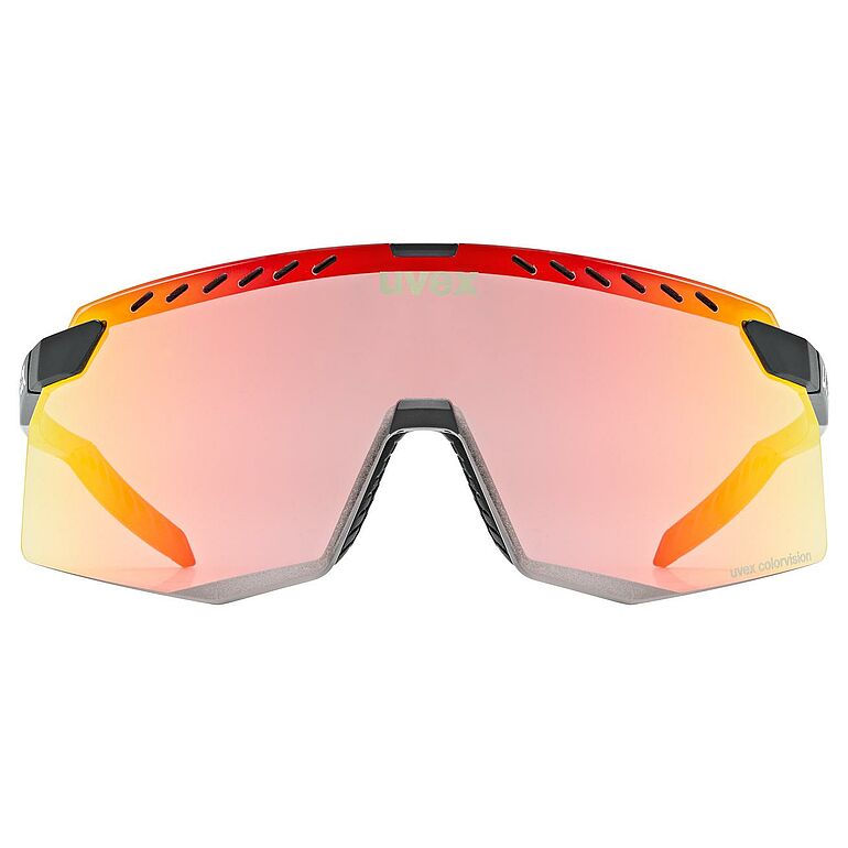 uvex Pace Stage zwart mat/racy rood