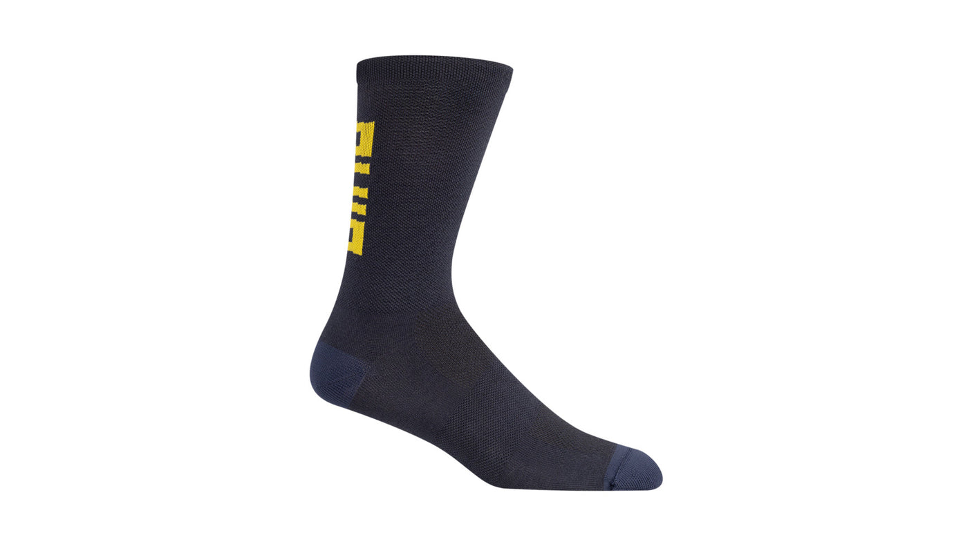 Giro Merino Seasonal Wool sokken dark shark/spectra yellow