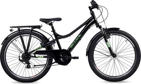 S'cool troX 24-K6 Zwart/Neon Groen