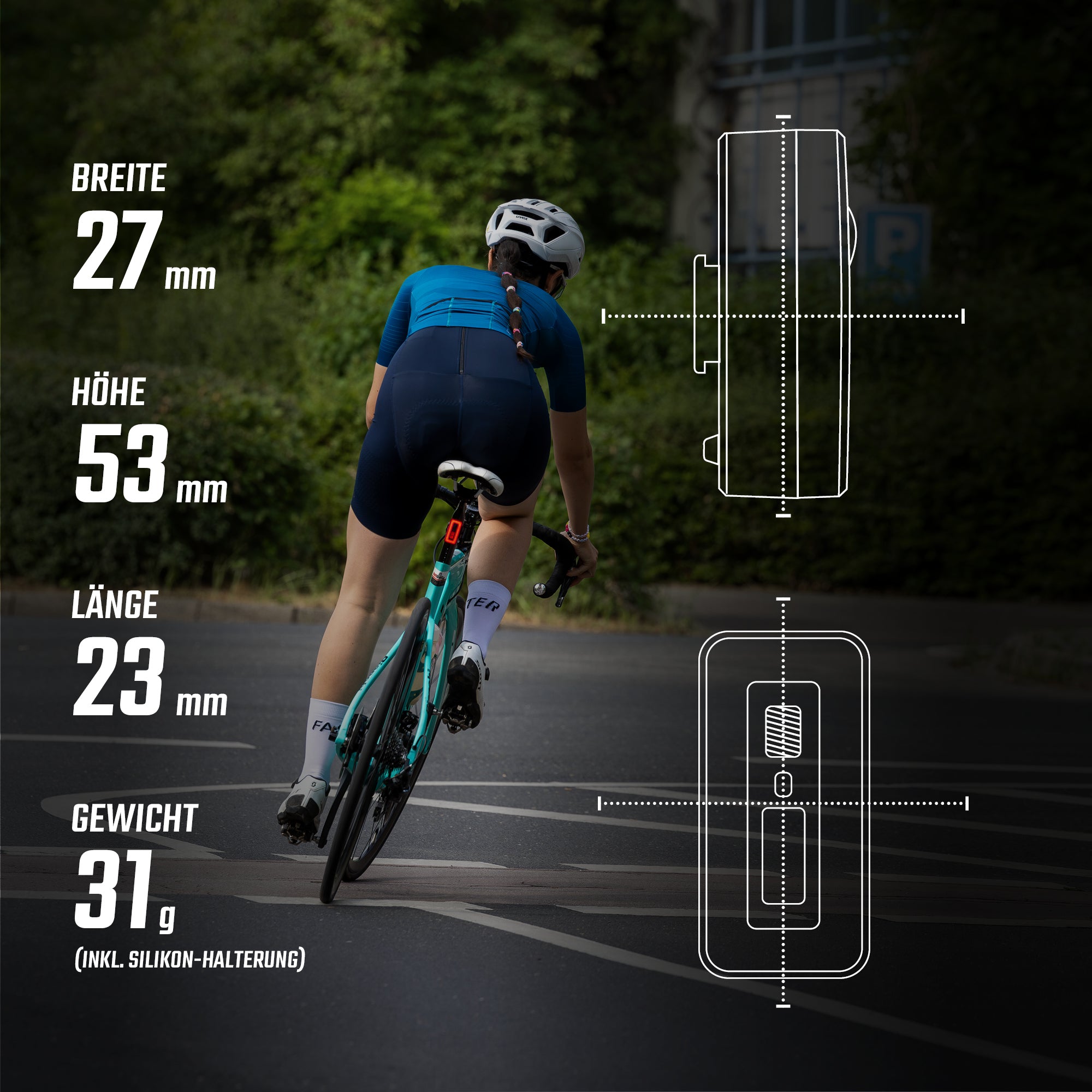 Sigma Hiro 70 achterlicht