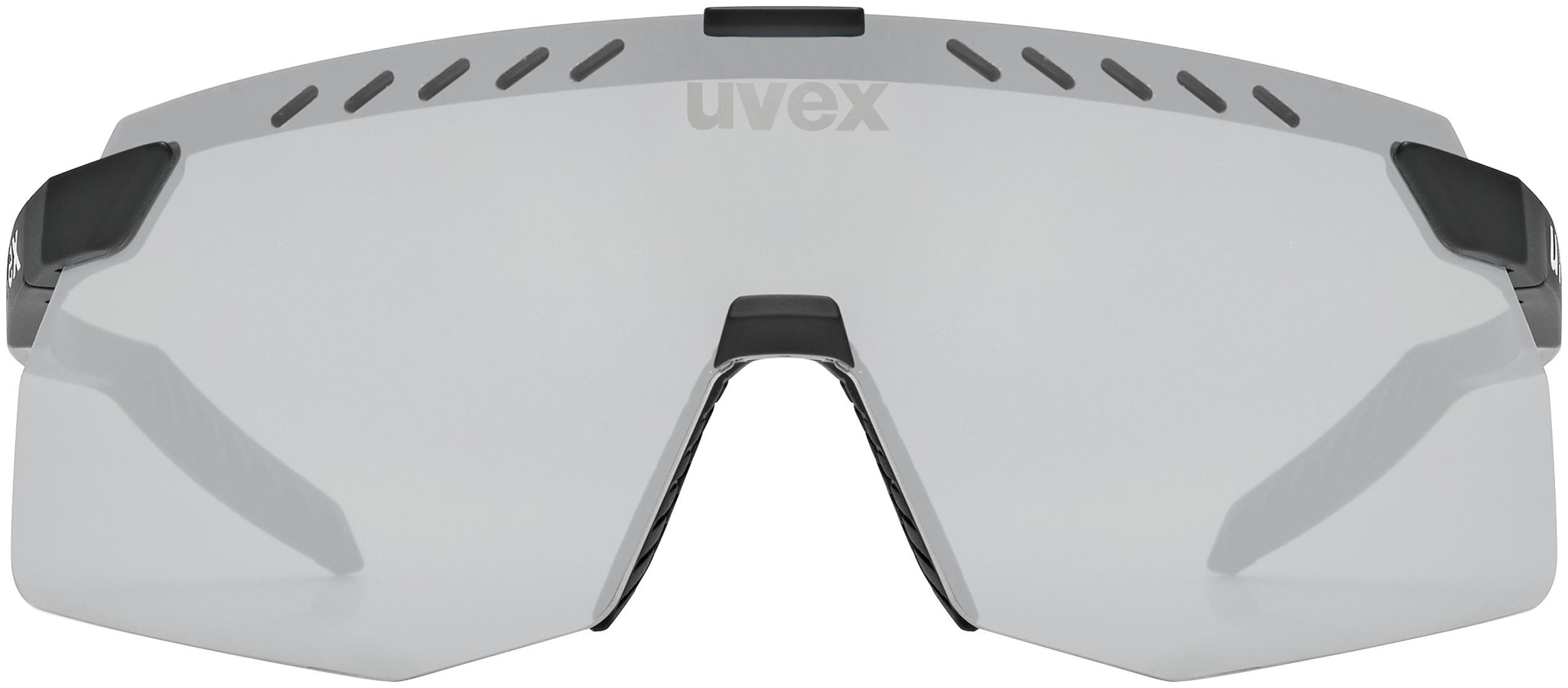uvex Pace Stage S fietsbril Zwart Mat / Spiegel Zilver