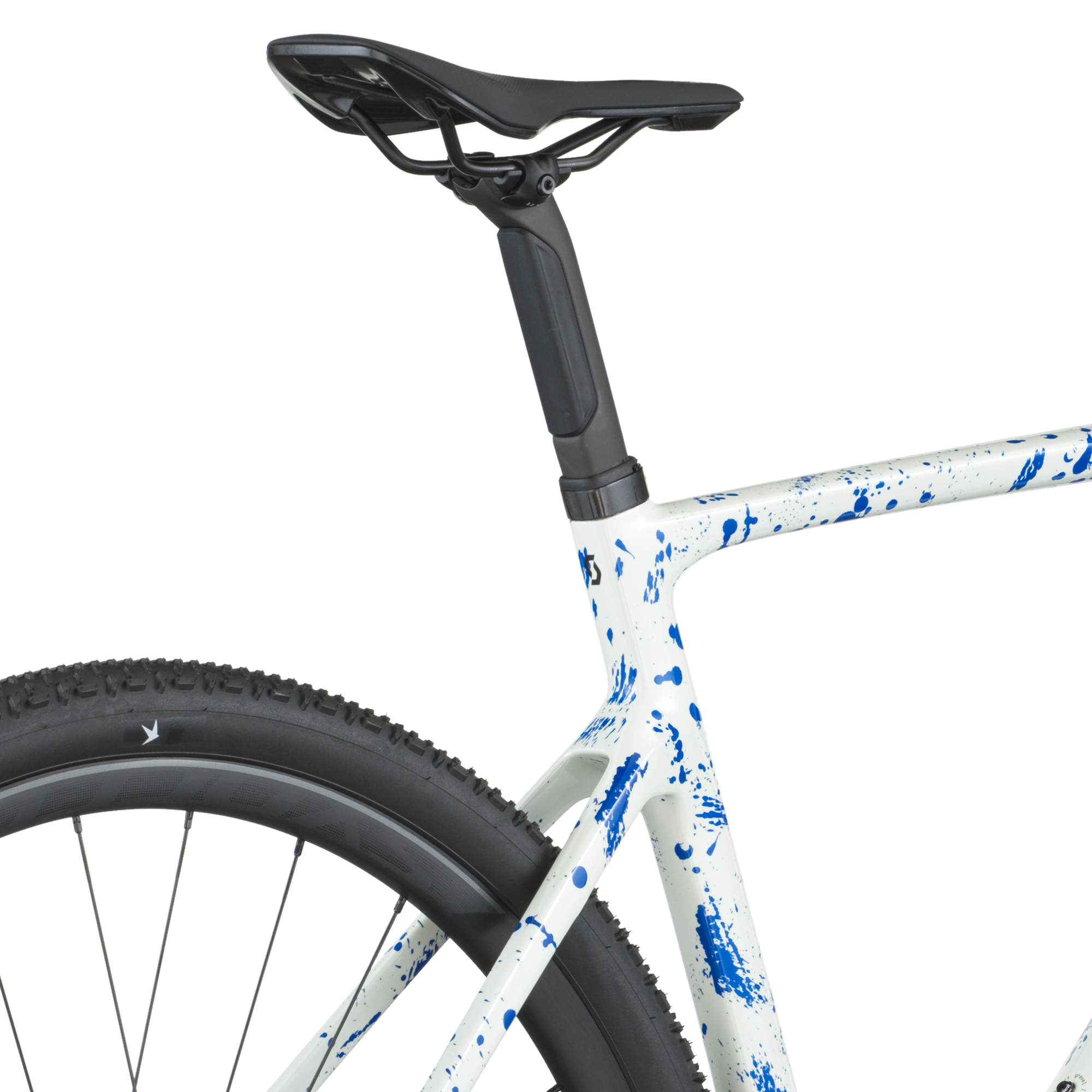 Scott Addict Gravel 30 wit/spat blauw
