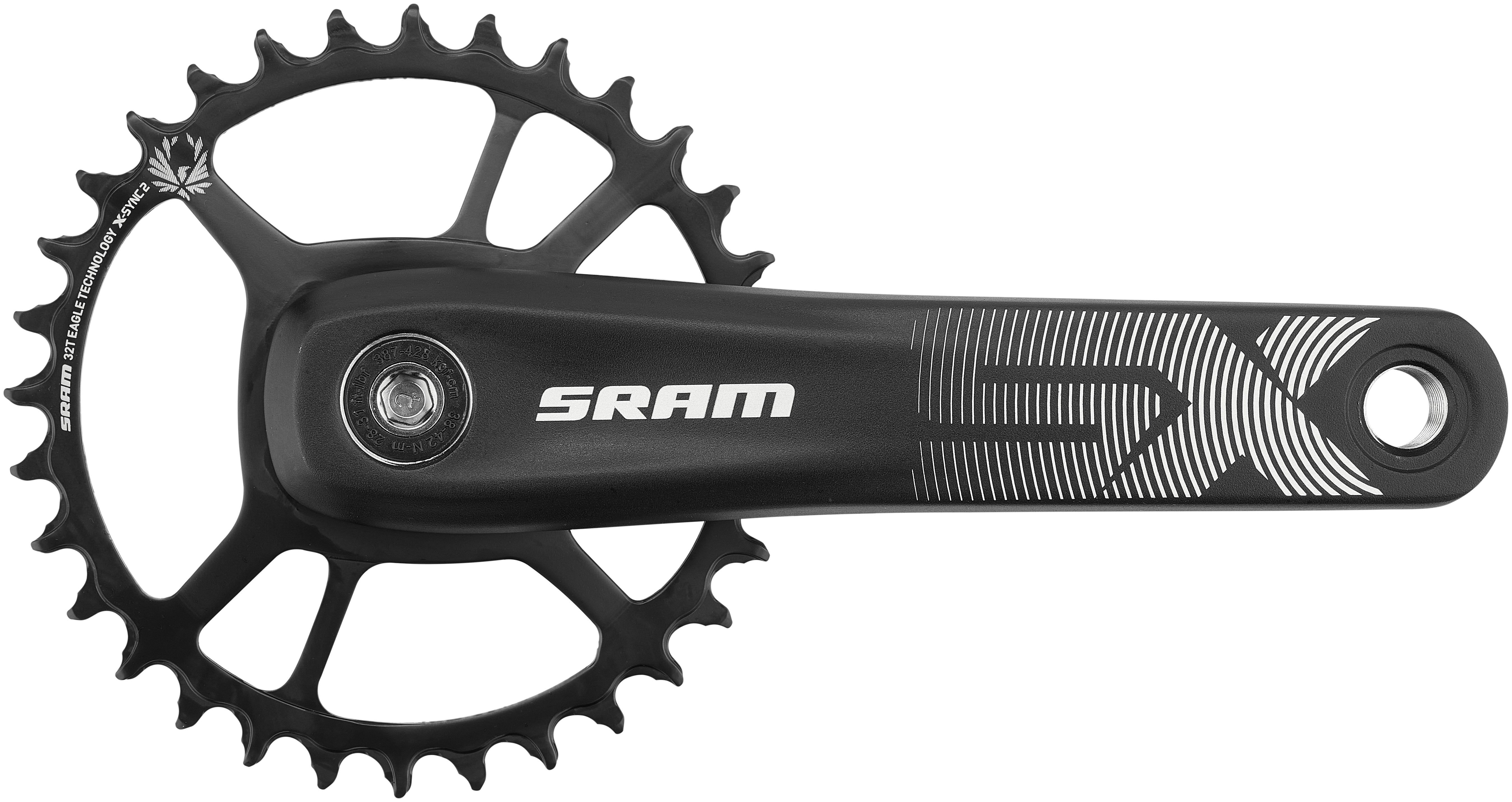 SRAM SX Eagle Power Spline crankstel 32T 12-speed Boost zwart