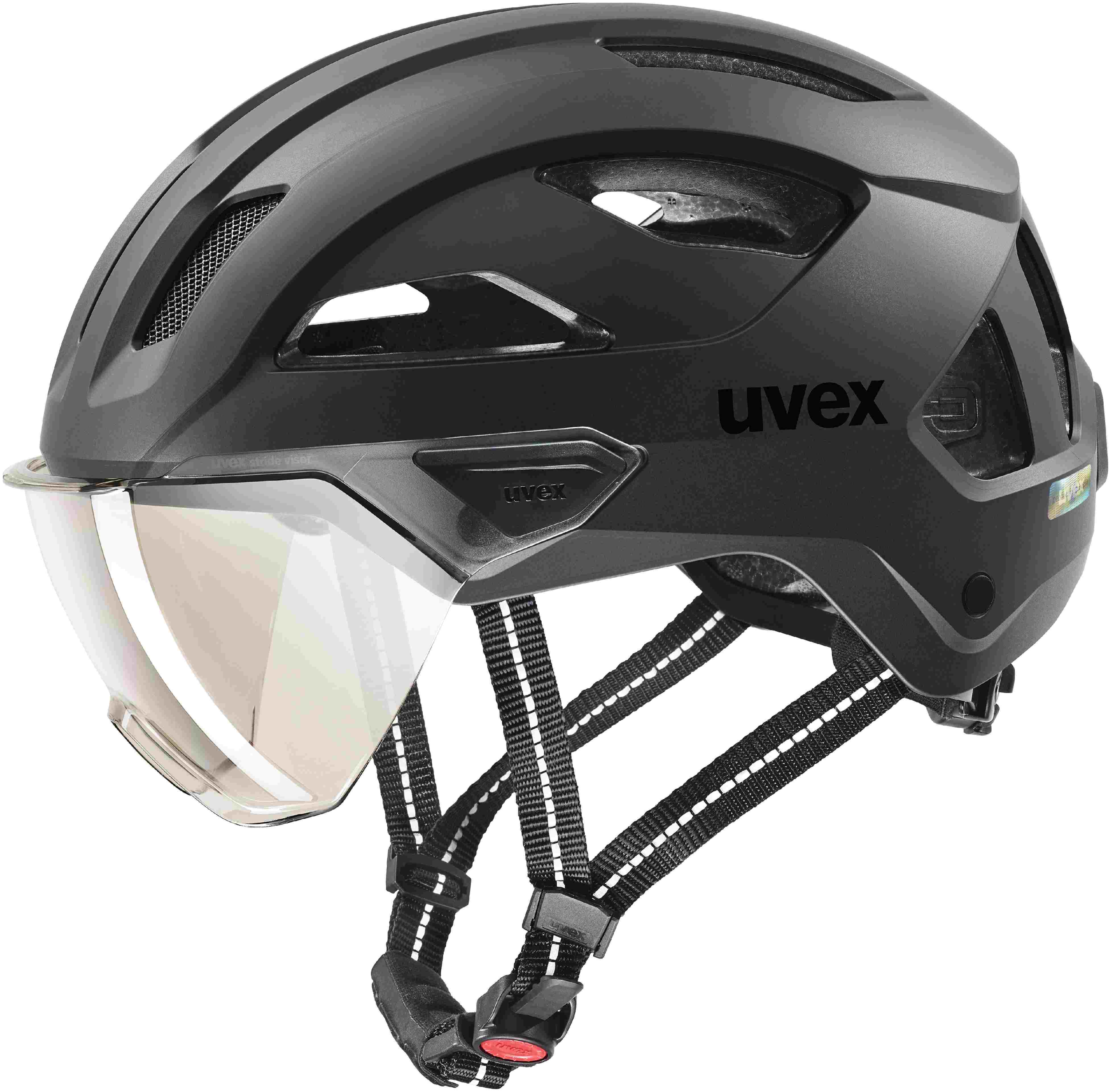 uvex Stride Vizier City-helm Zwart Mat