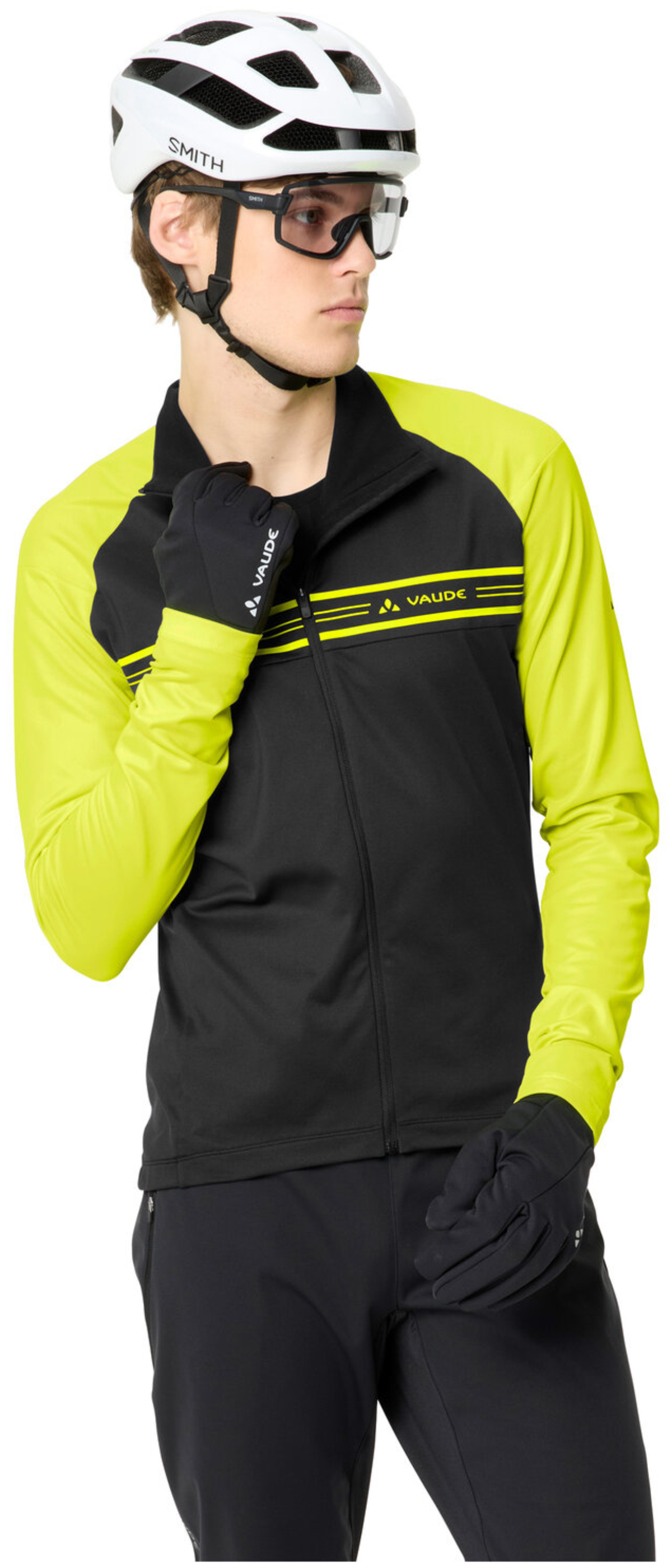 VAUDE Heren Posta LS Tricot II neon geel