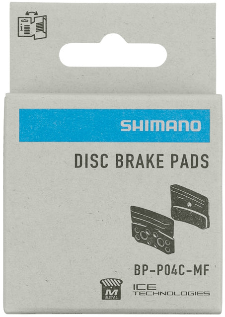 Shimano remblok schijfrem P04C-MF, metaal met koelribben