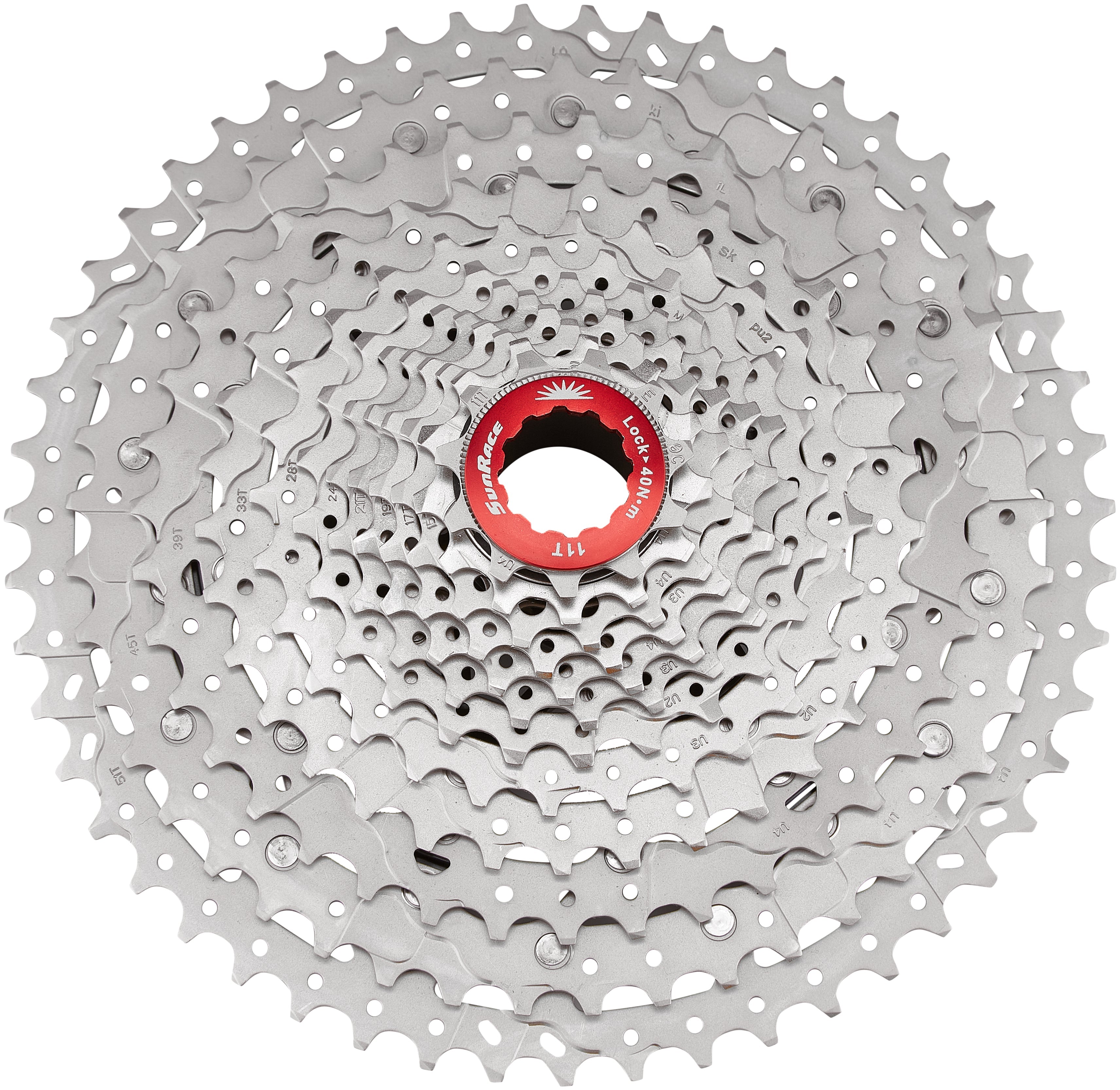 SunRace CSMZ800 WA1 cassette 12-speed 11-51T zilver