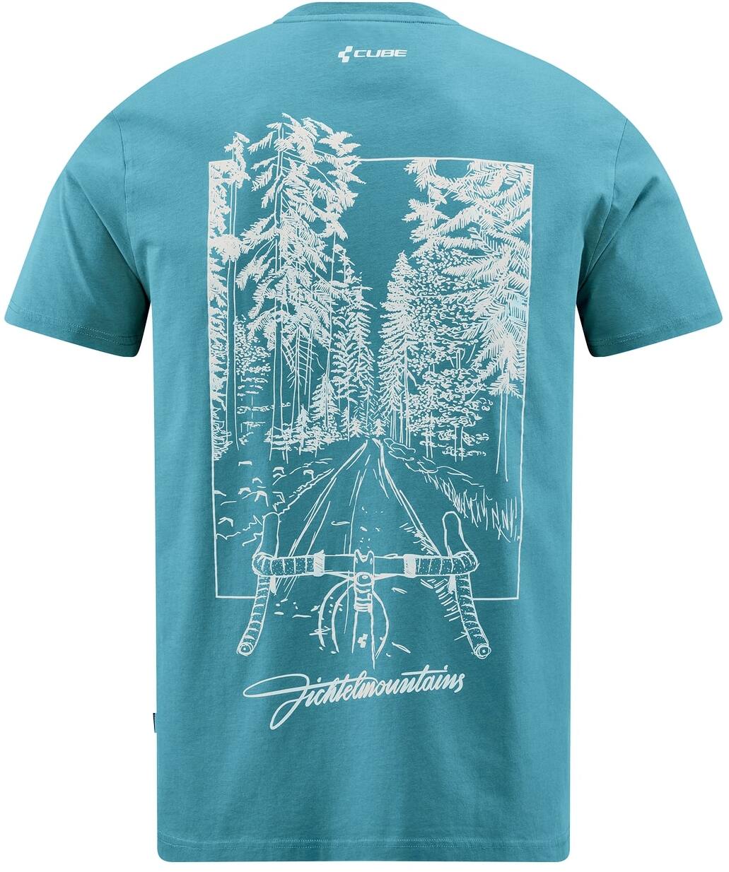 CUBE Biologisch T-shirt Fichtelmountains GTY FIT