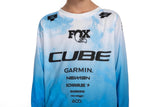 CUBE MTB shirt ROOKIE X Actionteam lange mouw topas blauw