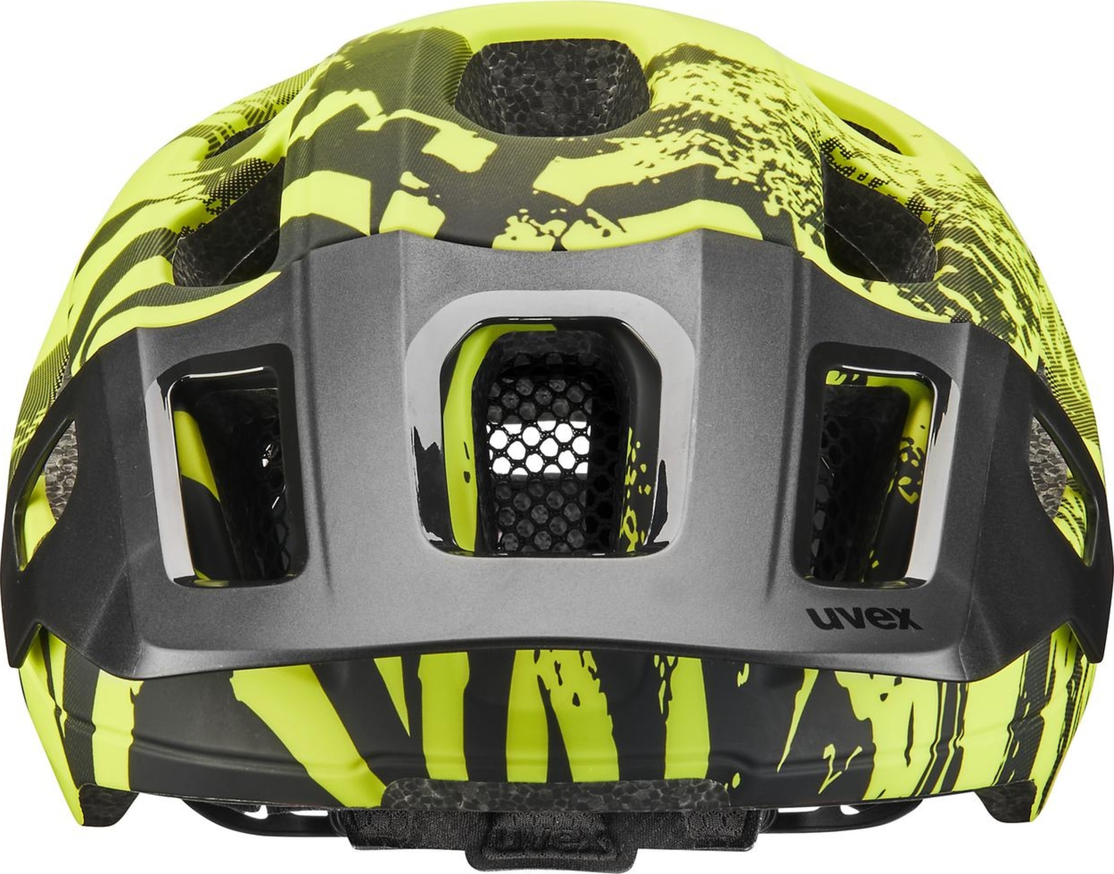 uvex React Jr. Mips Kinderhelm Lime - Zwart