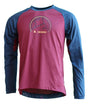 Zimtstern PureFlowz Shirt LS Heren Windsor Wine/French Navy