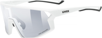 uvex Skyryse V fietsbril Wit Mat / Lightmirror Zilver