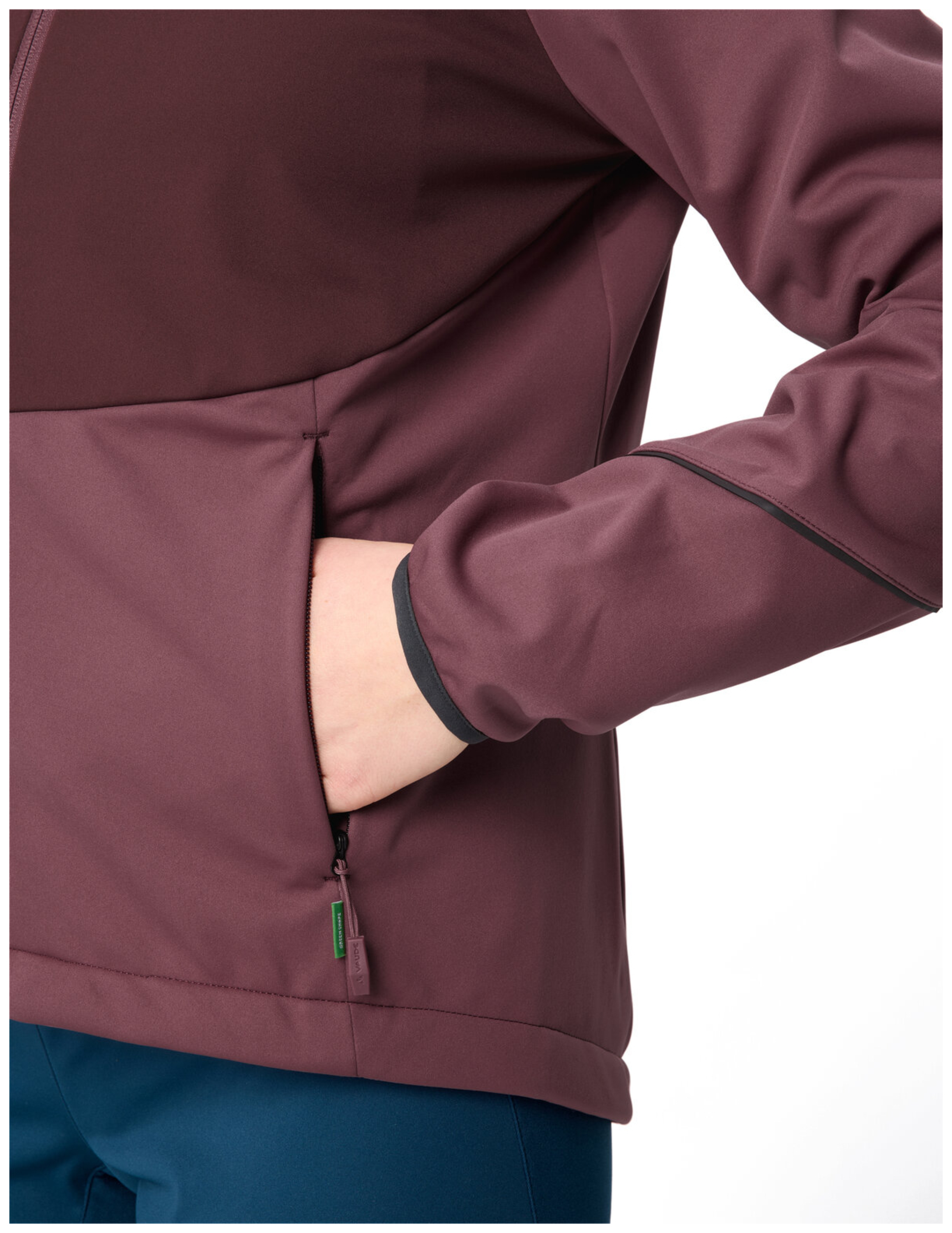 VAUDE Dames Wintry Jas V ruby dusk
