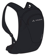 VAUDE Tremalzo 12 Rugzak Dames zwart
