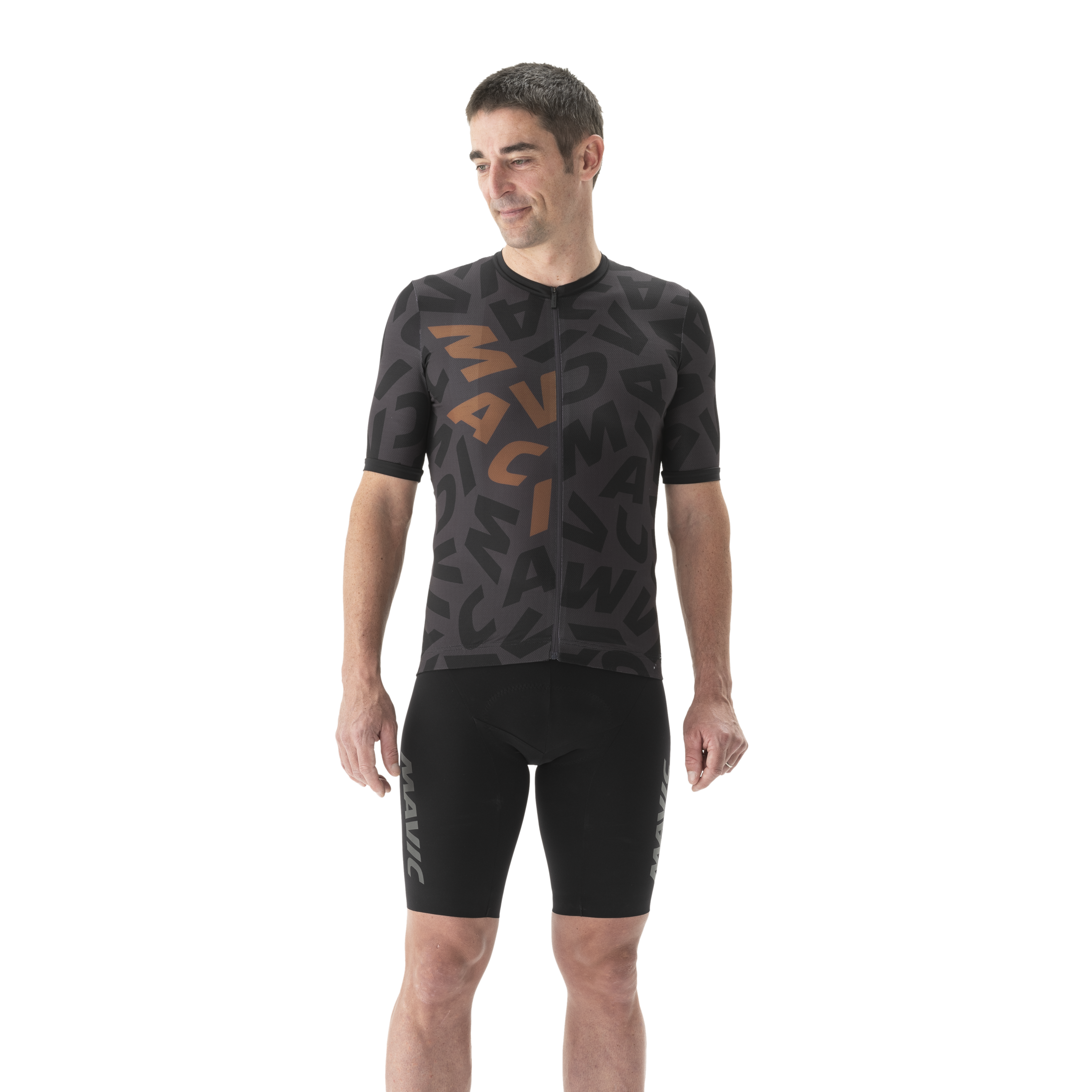 Mavic Aksium Graphic Jersey Heren carbone