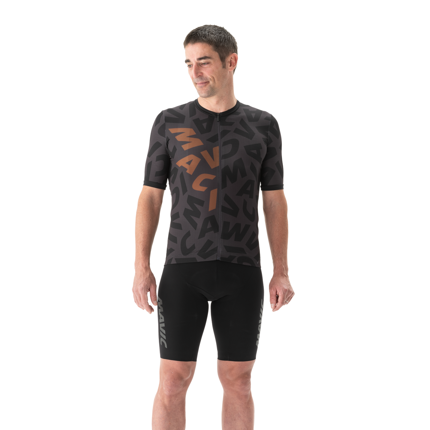 Mavic Aksium Graphic Jersey Heren carbone