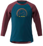 Zimtstern PureFlowz Shirt 3/4 Heren French Navy/Windsor Wine