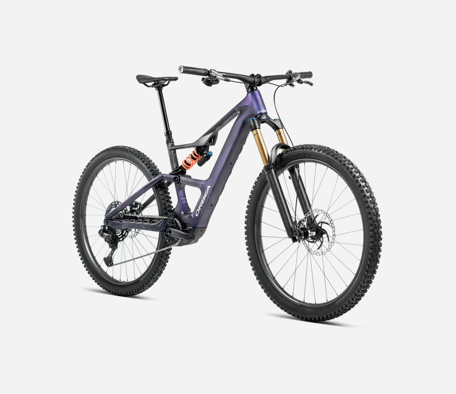 Orbea RISE SL M10 630W Tanzanite Carbon View - Carbon Raw (2025)
