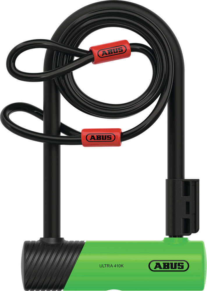 ABUS Ultra Mini 410K/150HB180 + Cobra 10/120 groen SH beugelslot