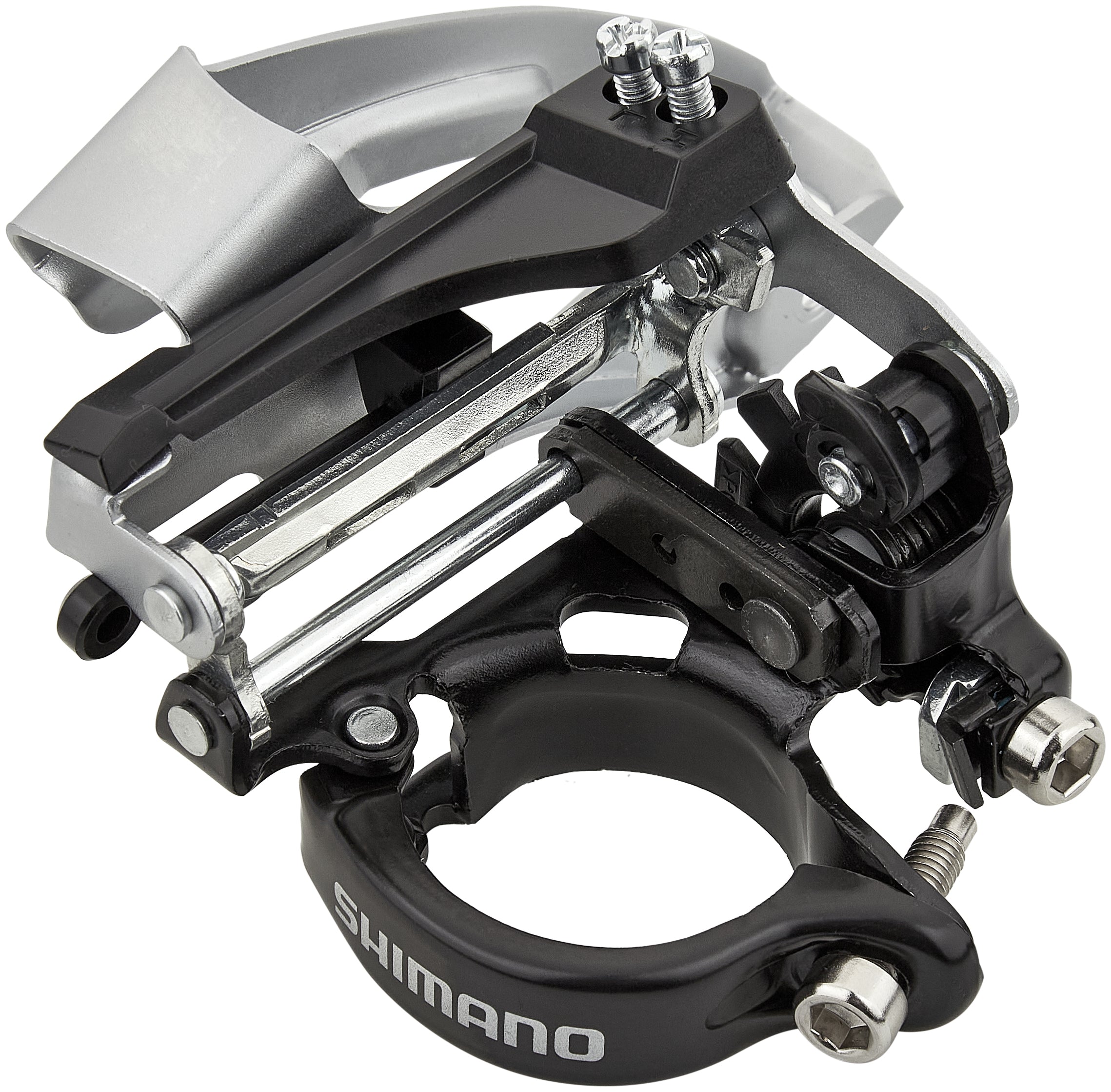 Shimano Tourney FD-TX800-TS3 voorderailleur 7/8-speed Top Swing zilver