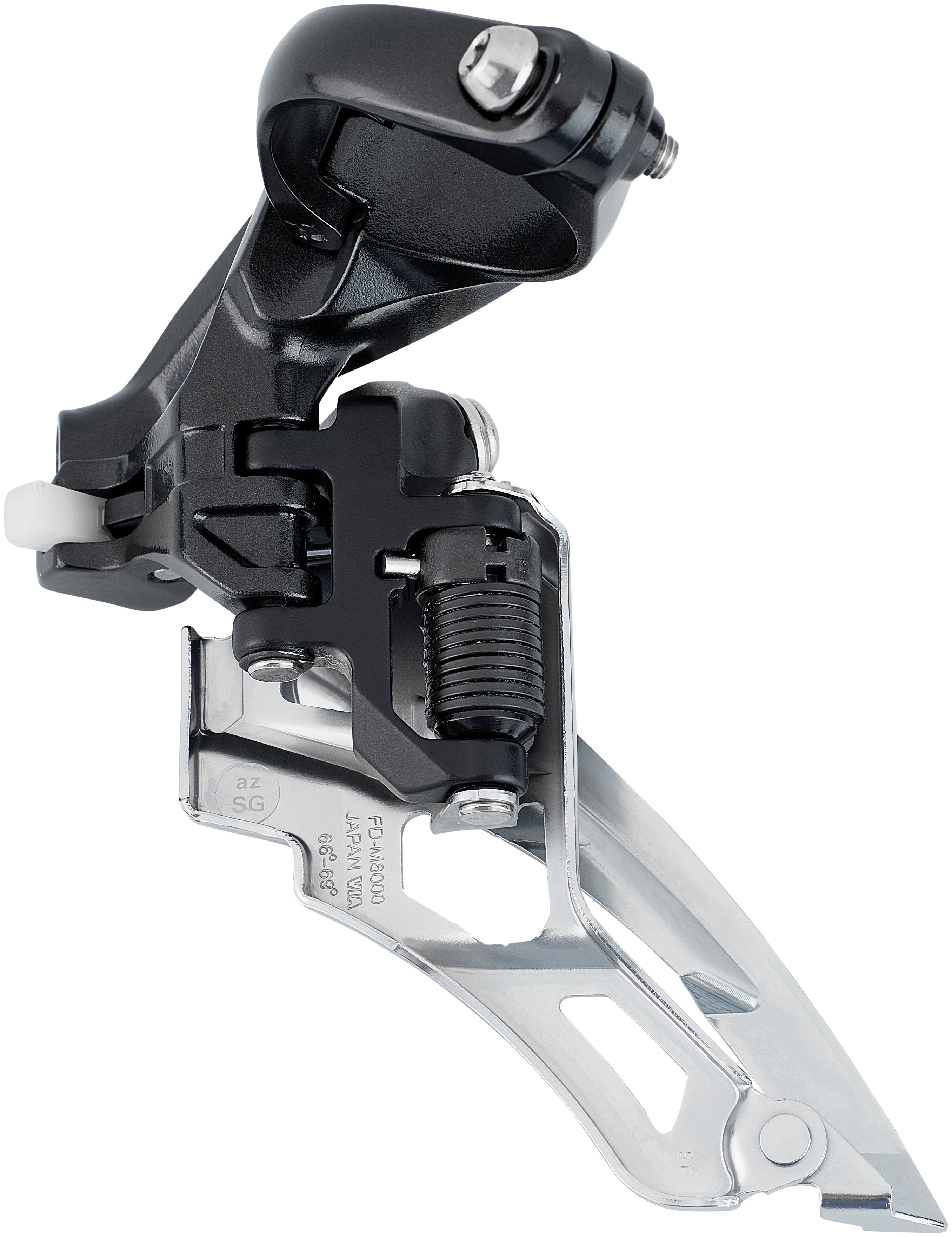 Shimano Deore MTB FD-M6000 Voorderailleur 3x10-speed Side Swing Klem Hoog zwart/zilver