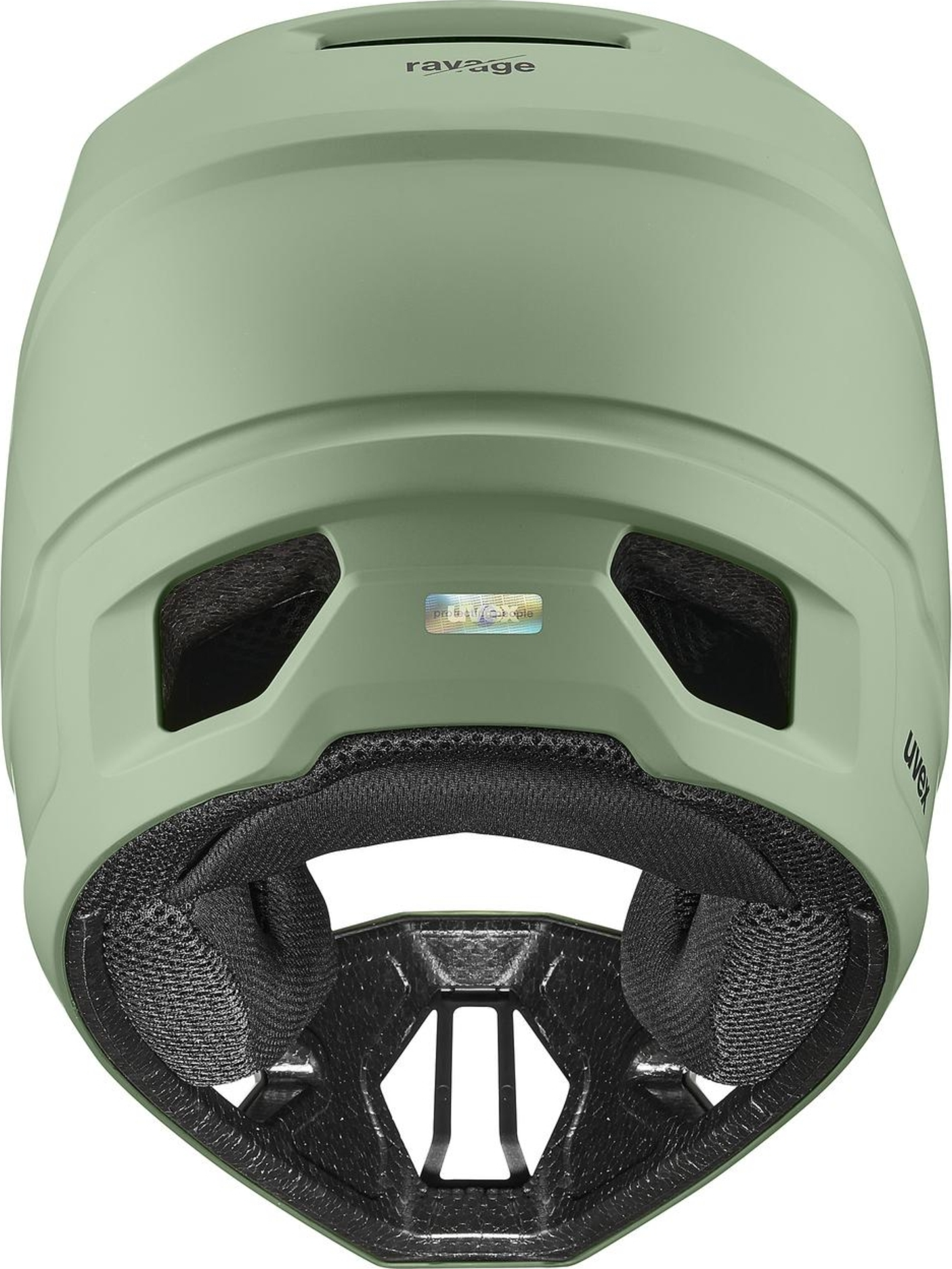uvex Ravage Fullface Helm Mosgroen-Zwart Mat