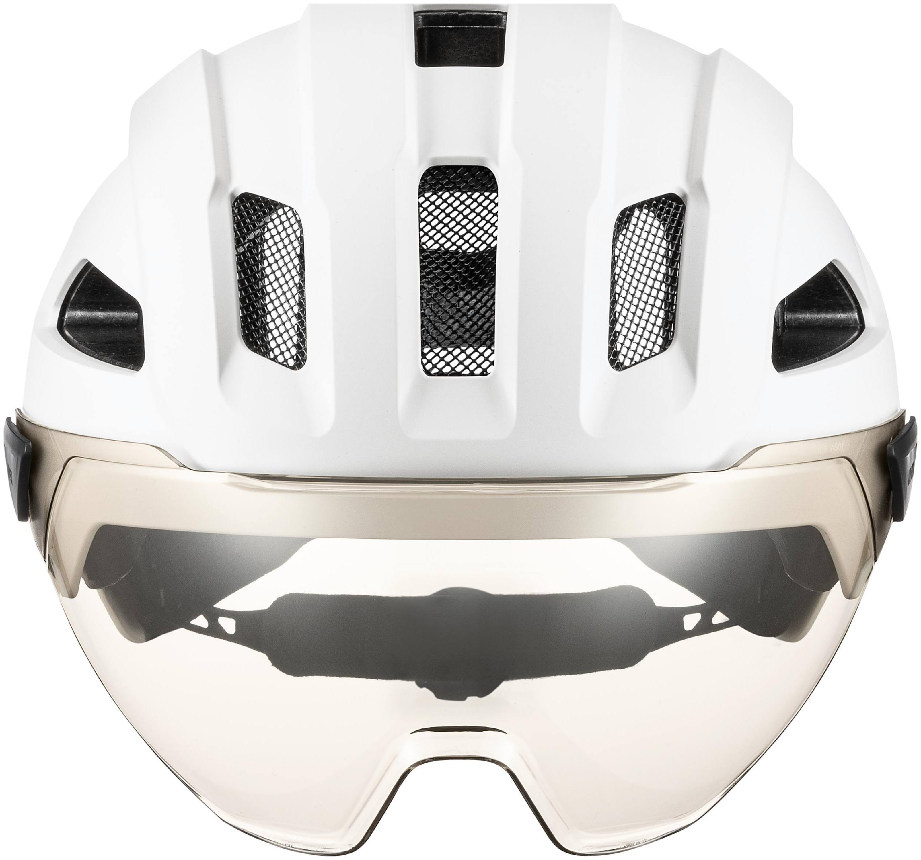 uvex Stride Vizier wit mat/ltm. zilver