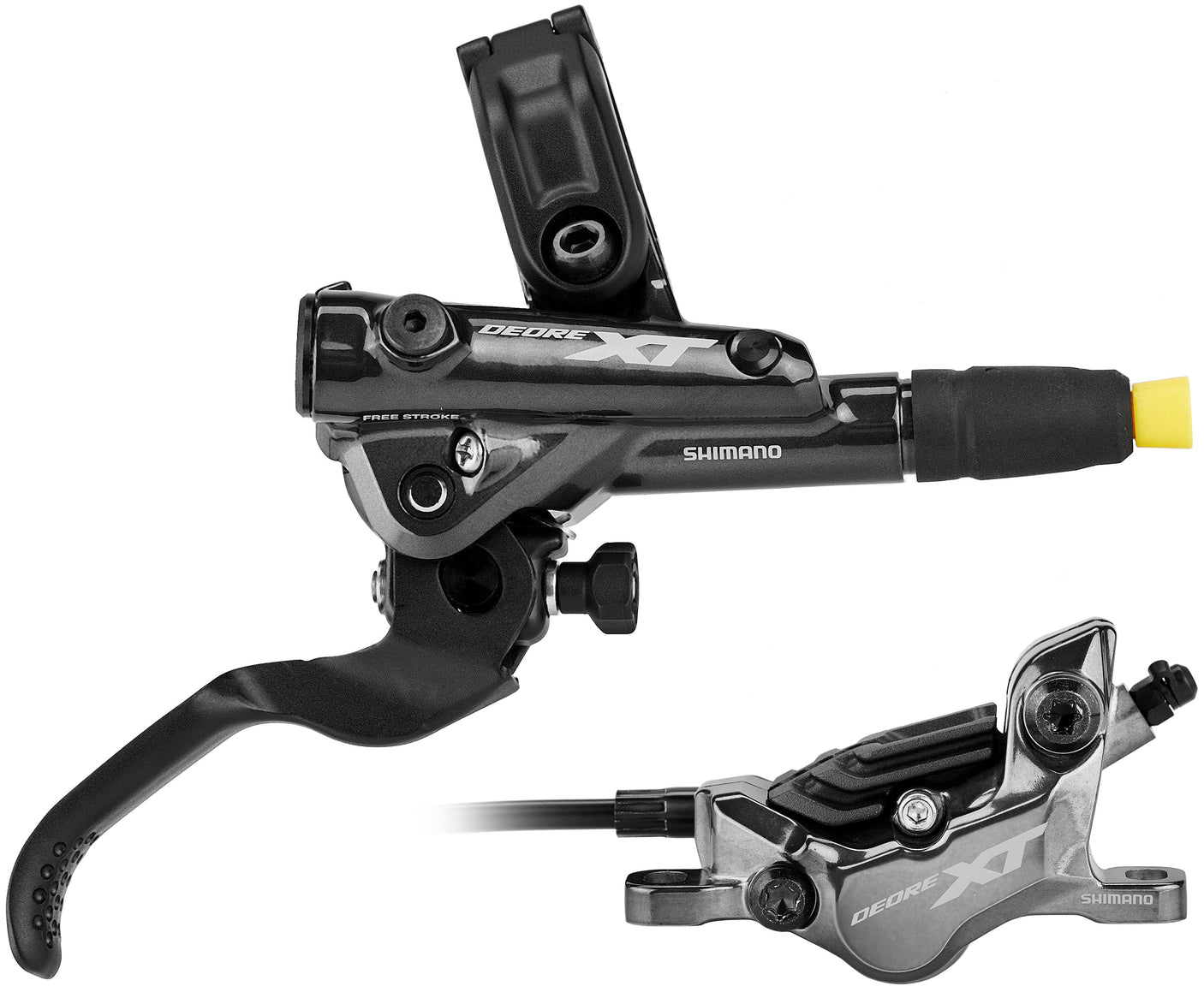 Shimano Deore XT BR-M8120 Schijfrem I-Spec EV met N03A Resin Pad Achterwiel zwart